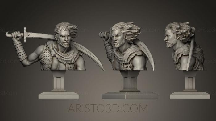 Busts of heroes and monsters (BUSTH_0008) 3D model for CNC machine